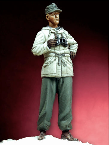Deutscher Panzersoldat mit Winterjacke 1944