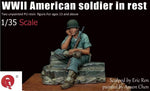 US GI bei einer Pause WWII