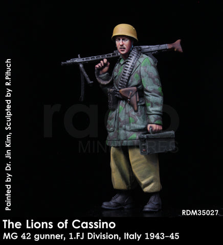 "The Lions of Cassino" MG 42 Gunner 1. FJ Div. Italy 1943-45