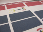 Französische Kriegsflagge Stoffdruck