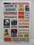 Deutsche Emaille Schilder Set 1 WWII