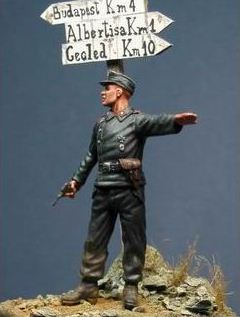 Deutscher Panzer Oberleutnant Ungarn 1945