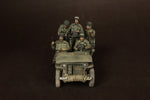 US Airborne Jeepbesatzung mit Unteroffizier Normandie 1944