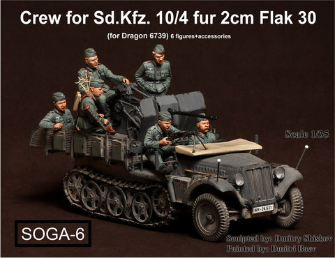 Besatzung für Sd.Kfz 10-4 für 20 mm Flak 30