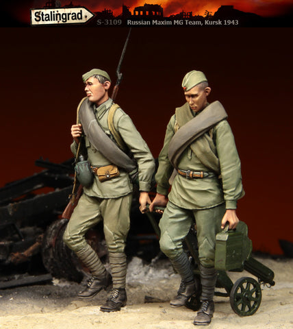 Russischer Maxim-MG Trupp Kursk 1943