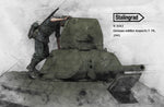 German Soldier inspect T-34 #3 1941