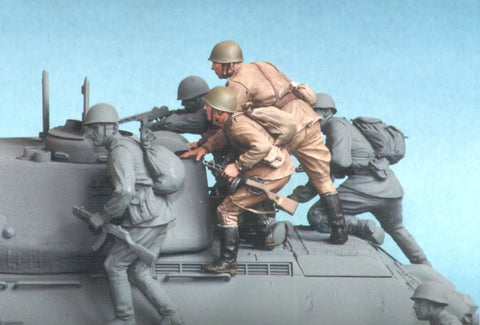 Sowjetische Rotarmisten #2  Sommer 1943-45 (aufgesessen)