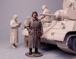 Sowjetischer Panzeroffizier Dmitri Lavrinenko Winter 1941