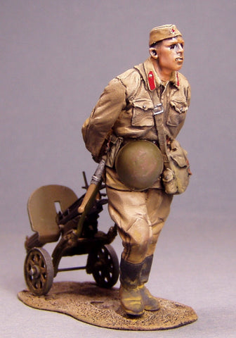 Sowjetische Rotarmist mit Maxim MG Sommer 1941