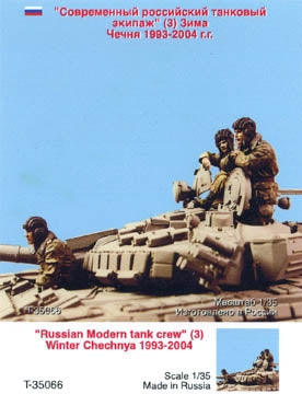 Moderne russische Panzerbesatzung Winter Tschechenien 1993-2005