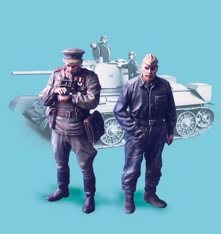 Russische Offiziere Panzer & Infantrie Sommer 1943-45