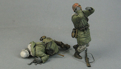 German Waffen SS Grenadiers in combat Kharkov Winter 1943