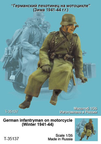 German Infantryman on Motorcycle Winter 1941-44