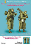 Russische Infanteristen mit Maxim MG Winter 1941-43