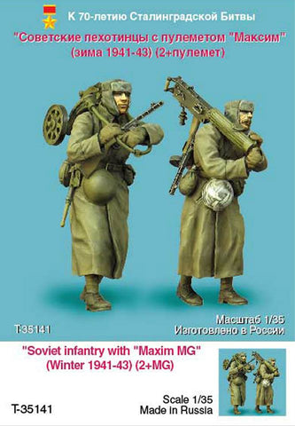Russian Infantry with Maxim MG Winter 1941-43