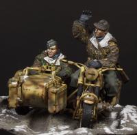German Motorcycle Crew WWII