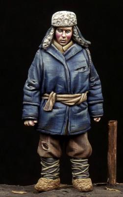 Junge im Winter WWII