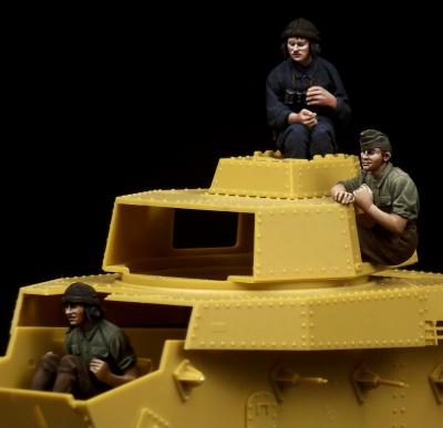 Ungarische Panzergesatzung für 40M Turán WWII