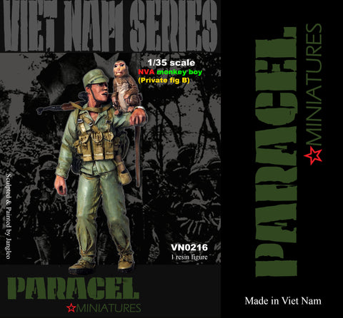 NVA Private with monkey boy