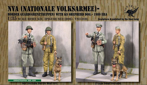 Border Guard of GDR with dog