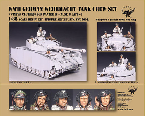 Wehrmachts Panzerbesatzung in Winterbekleidung WWII